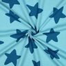 Kuschelsweat Sterne | Poppy Fabrics – brilliantblau/ozeanblau,  thumbnail number 3