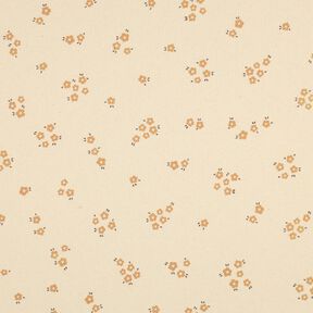 GOTS Rippenjersey Streubl&uuml;mchen | Poppy Fabrics &ndash; creme/rehbraun, 