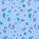 French Terry Sommersweat Aquarellkleckse | PETIT CITRON – hellblau,  thumbnail number 1