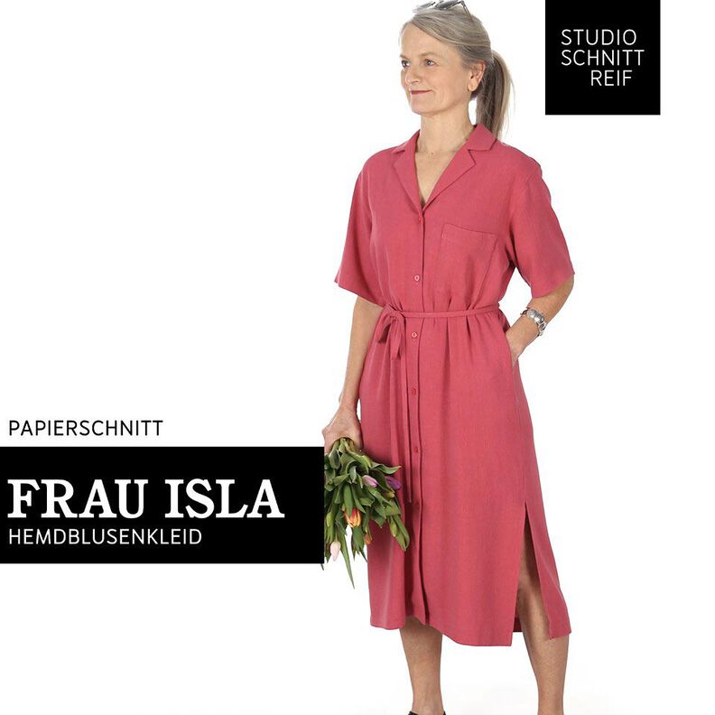 FRAU ISLA Hemdblusenkleid mit Reverskragen | Studio Schnittreif | XS-XXL,  image number 1