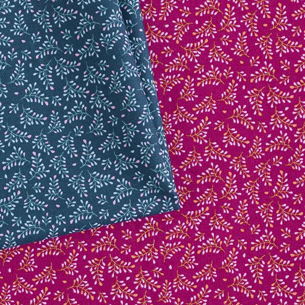 Baumwollpopeline Blütenzweige – purpur,  image number 5