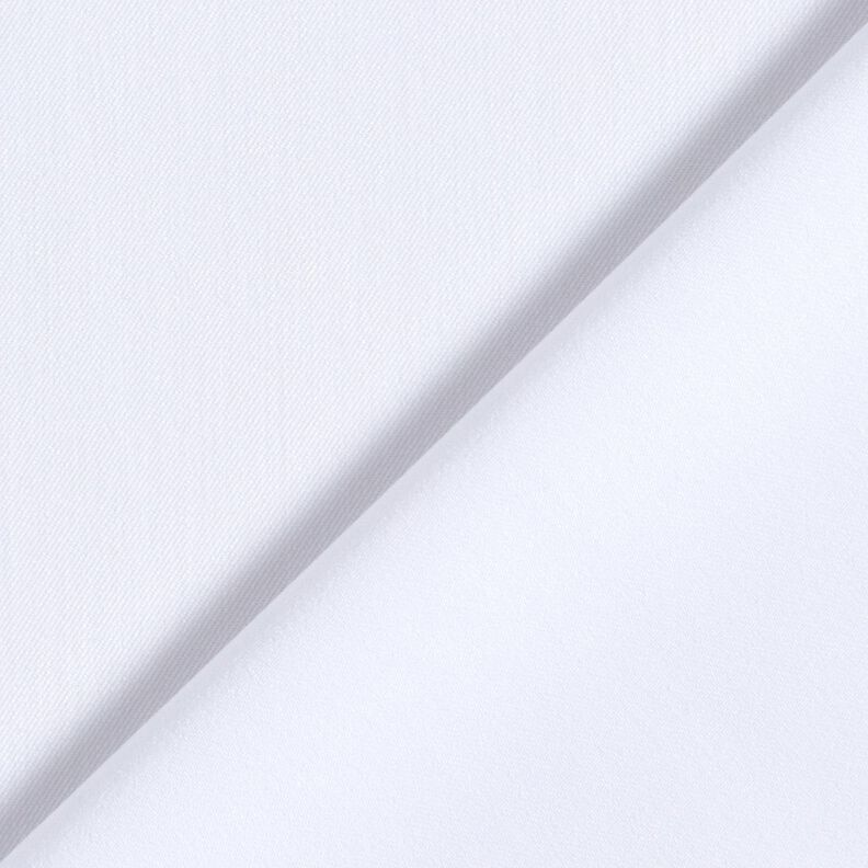 Viskose Twill Stretch Uni &ndash; weiss,  image number 3