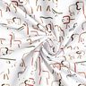 Sweatshirt angeraut abstrakte Steppentiere – weiss,  thumbnail number 3
