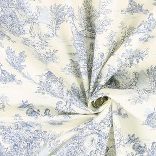 Baumwollstoff kleine Pastorale 280 cm – blau, 