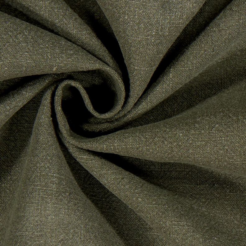 Leinenstoff Ramie-Mix stonewashed, schwere Qualität – dunkelpinie, image number 2