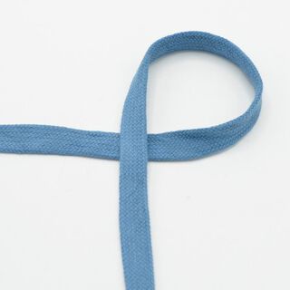 Flachkordel Hoodie Baumwolle [15 mm] – taubenblau, 