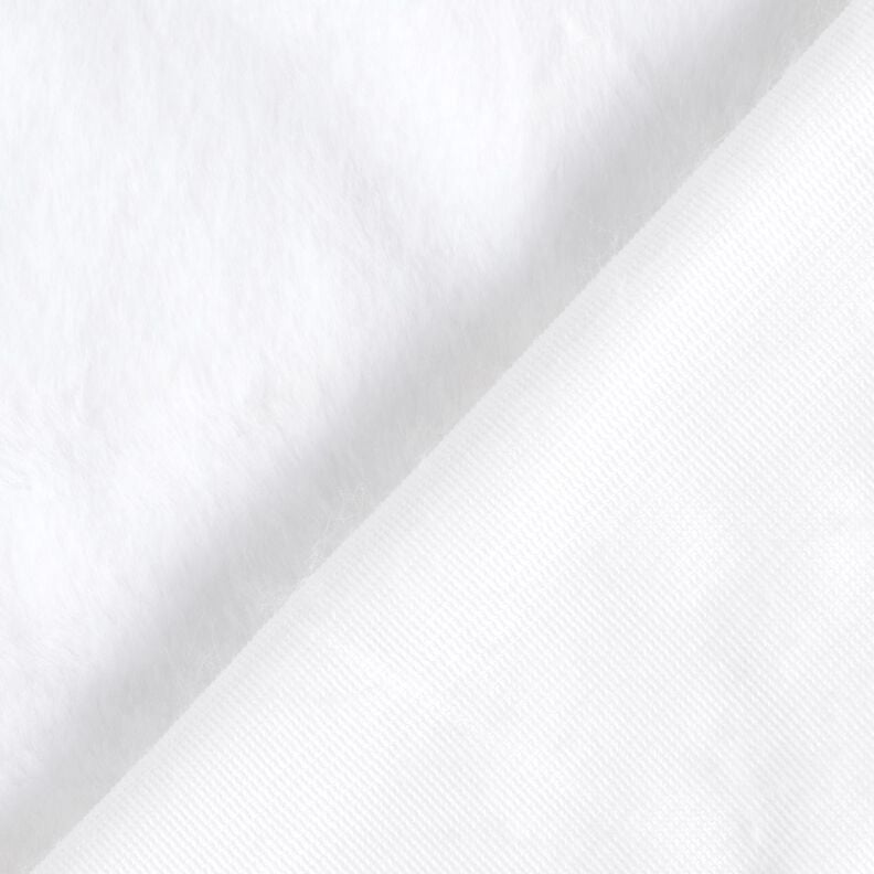 Hochwertiges, einfarbiges Kunstfell – weiss,  image number 3