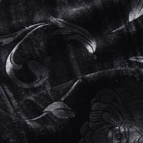 Crashsamt Chrysantheme – schwarz, 