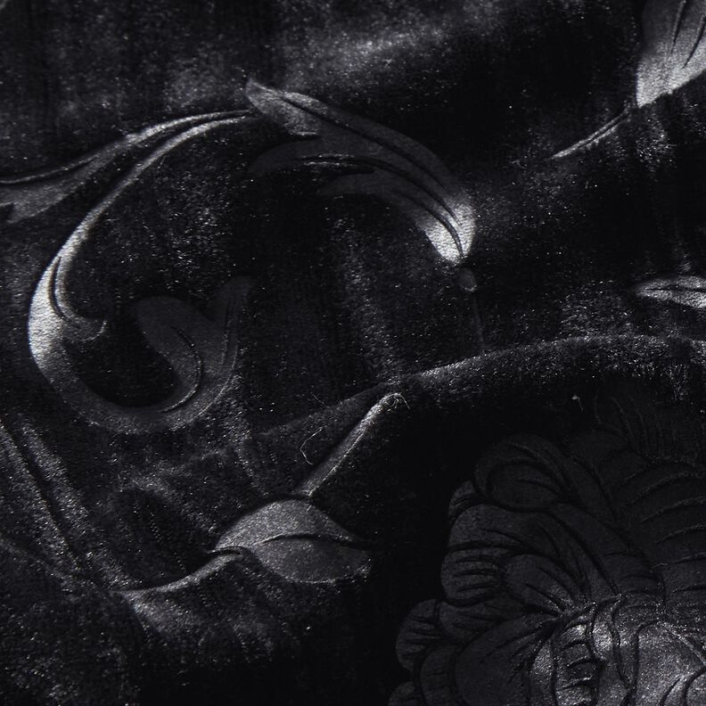 Crashsamt Chrysantheme – schwarz,  image number 2