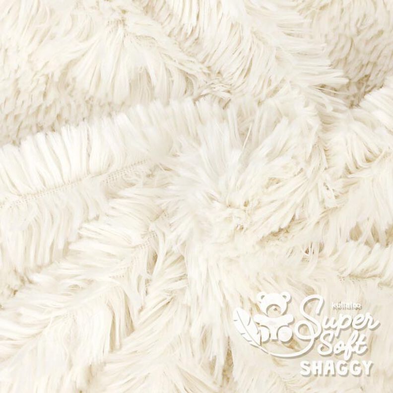 Zottelplüsch SHAGGY [1 M X 0,75 M | Flor: 20 MM] - wollweiss | Kullaloo,  image number 4