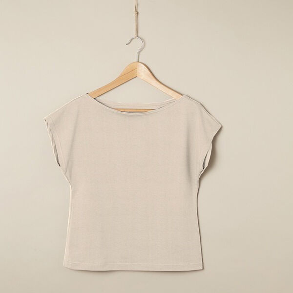 PUL Baumwolljersey einfarbig – sand, image number 5