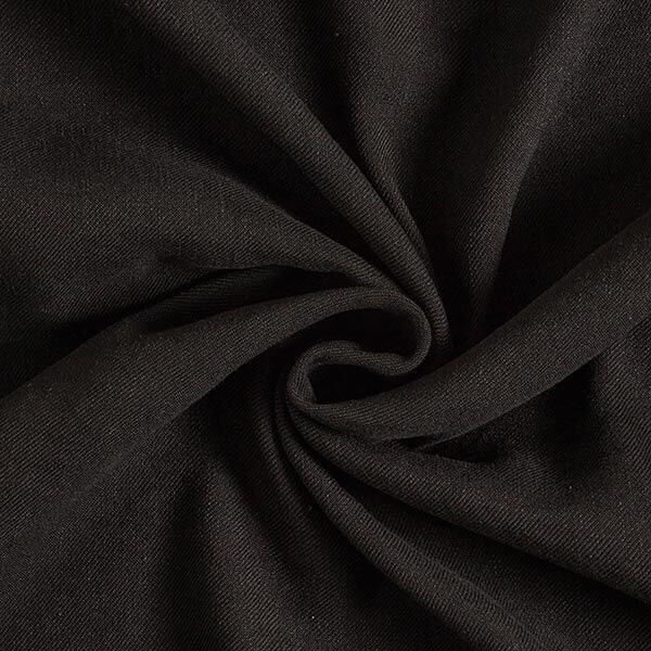 Leinen-Viskose-Mix Uni – schwarz | Reststück 50cm