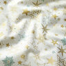 Baumwollstoff Popeline große Sterne – wollweiss/gold,  thumbnail number 2