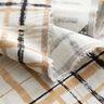 Leinen-Viskose-Mix abstraktes Karo – natur/beige,  thumbnail number 3