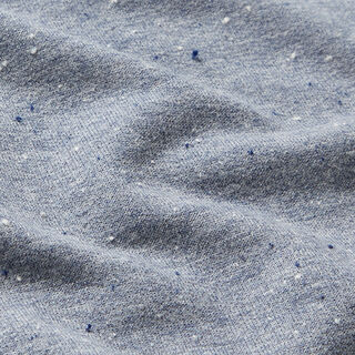French Terry Melange Konfetti – jeansblau, 