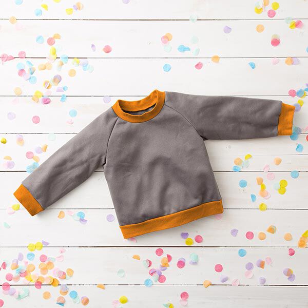 Bündchenstoff Uni – orange | Reststück 50cm
