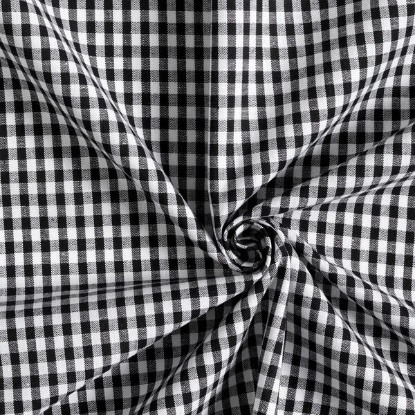 Baumwollstoff Vichy - 0,5 cm – schwarz, image number 2