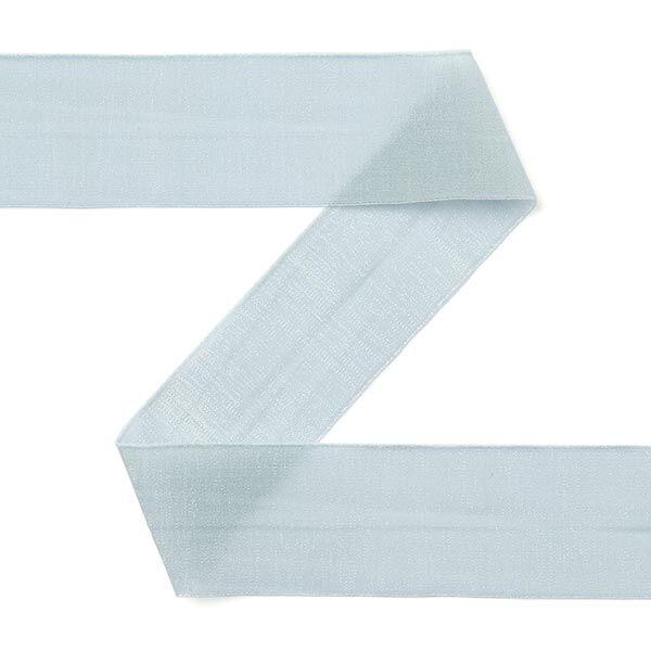 Organza Einfassband (Falzgummi), elastisch Goldie - grau