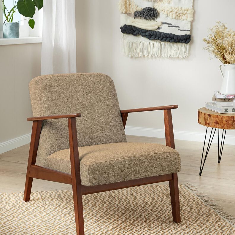 Polsterstoff Teddy weich – taupe, image number 4