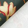 Dekostoff Canvas nostalgische Blüten – dunkelgrün,  thumbnail number 4