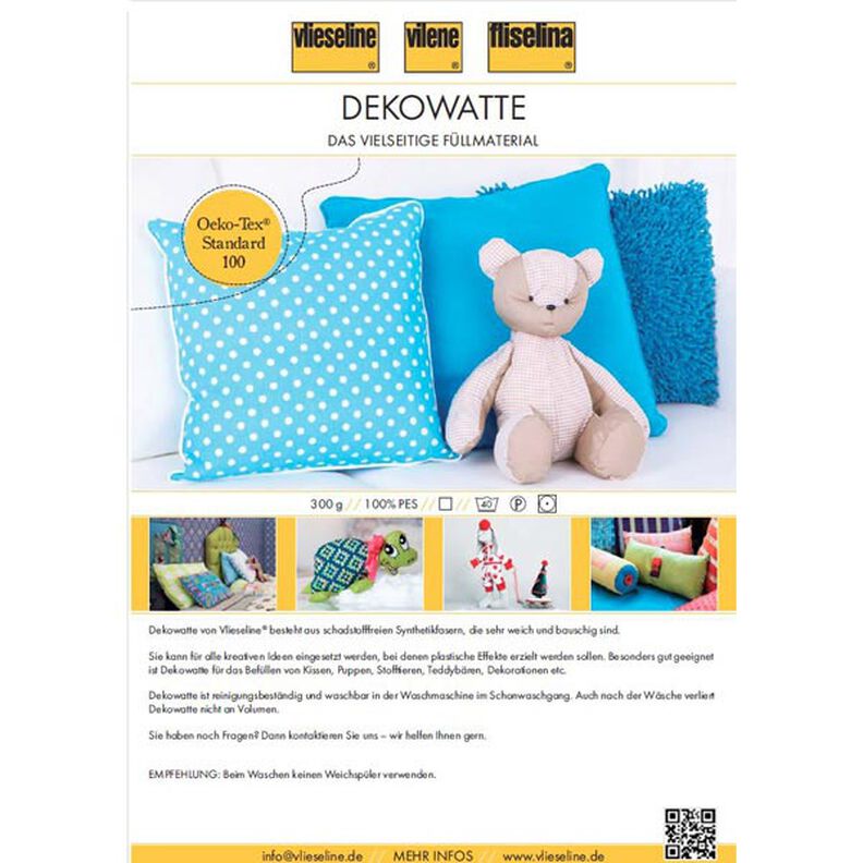 Dekowatte [300 g] | Vlieseline – weiss,  image number 1