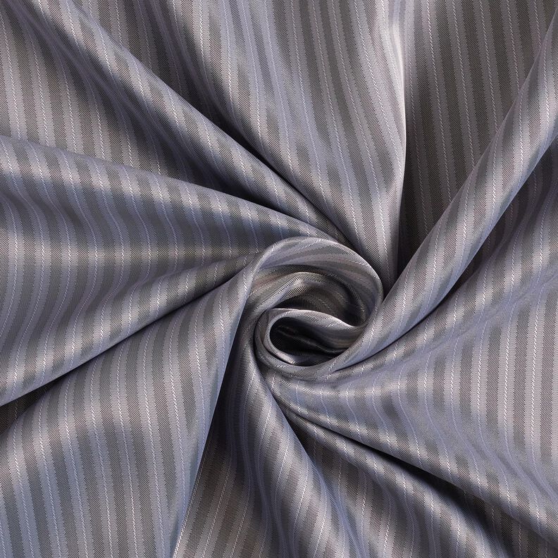 Futterstoff Jacquard schmale und breite Streifen – grau/dunkelgrau,  image number 3