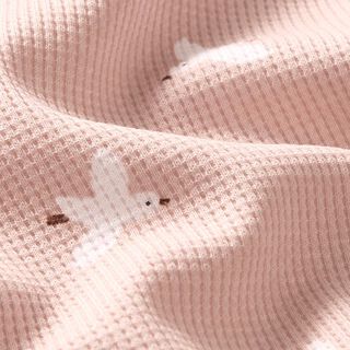 Waffeljersey Vögel | by Poppy – rosé, 