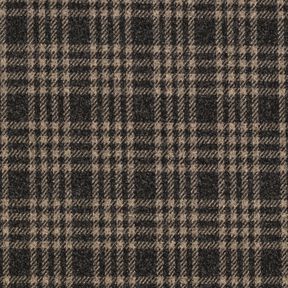 Mantelstrick Stretch Karo – schwarz/beige, 