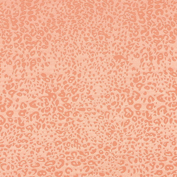 Polyester Satin minimalistisches Leomuster – pfirsichorange | Reststück 50cm