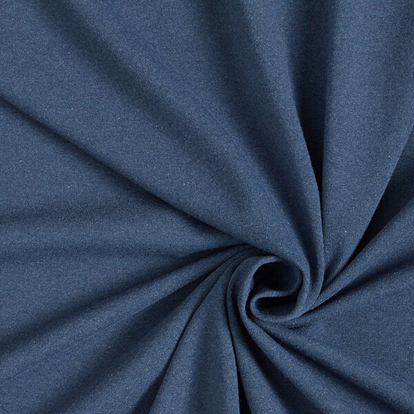 Recycelter Jersey Baumwoll-Mix – jeansblau | Reststück 100cm