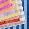 Frotteestoff Bambus Blockstreifen – hellorange/pink,  thumbnail number 6