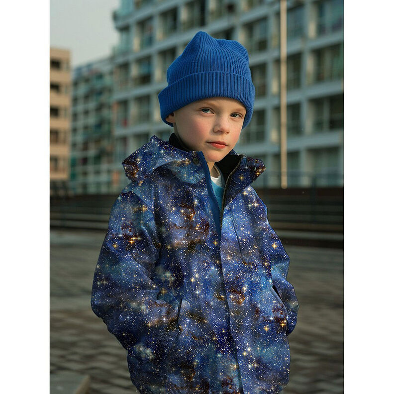 Softshell Weltraum Digitaldruck | by Poppy – nachtblau,  image number 6