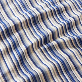 Outdoor Liegestuhlstoff Längsstreifen 44 cm – indigo/beige, 