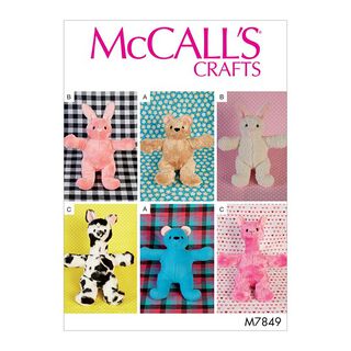 Verschiedene Stofftiere | McCalls 7849, 