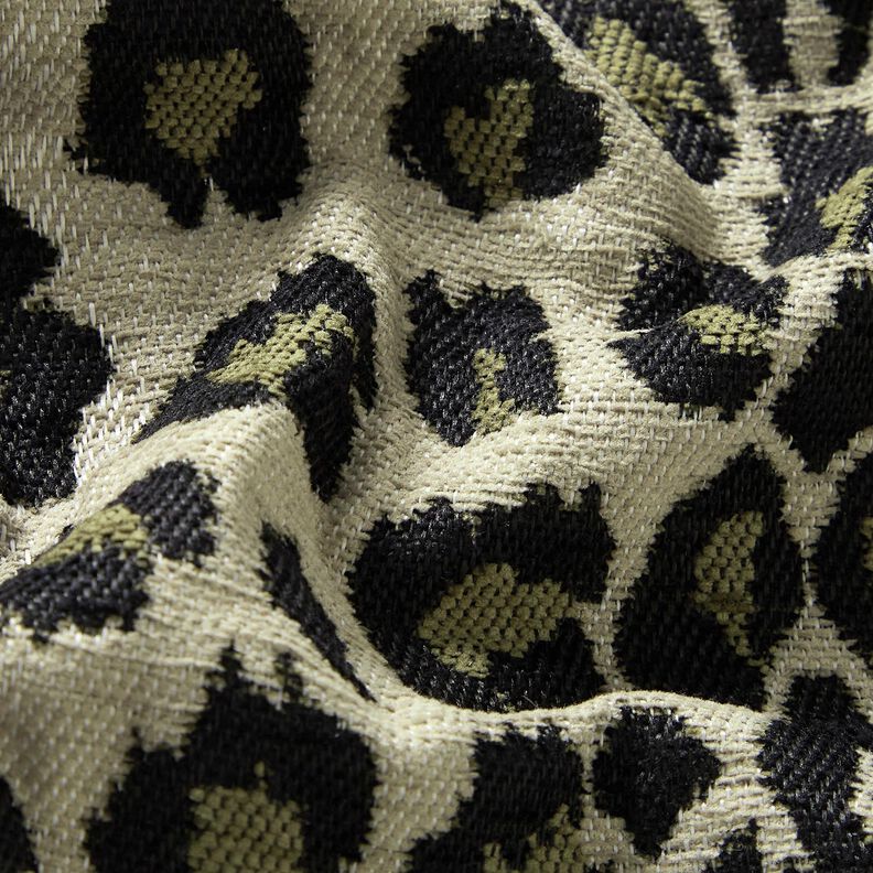 Polsterstoff Jacquard Leo – taupe/khaki, image number 2