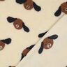 Teddyplüsch Hundeköpfe | Poppy Fabrics – hellbeige/schwarzbraun,  thumbnail number 4