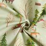 Dekostoff Halbpanama Waldtiere – mint,  thumbnail number 3