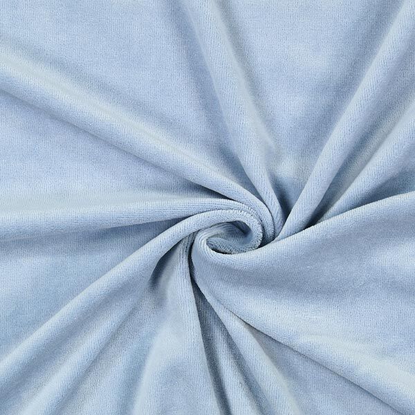 Nicki Stoff Uni – hellblau | Reststück 100cm