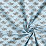Baumwolljersey Fuchs mit Brille – babyblau,  thumbnail number 3