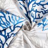 Baumwollstoff Cretonne große Korallen – weiss/blau,  thumbnail number 3