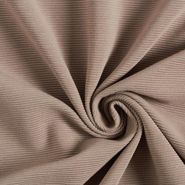 Ottoman-Rippenjersey Uni – taupe,  image number 1