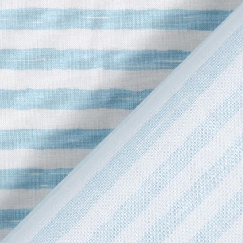 Baumwollstoff Cretonne legere Streifen – hellblau/weiss,  image number 4