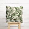 Dekostoff Halbpanama gemalte Monstera – creme/pinie,  thumbnail number 7
