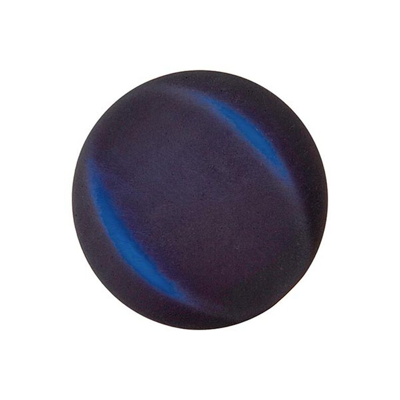 Polyesterknopf  -  FAKE SAMT - marineblau,  image number 1