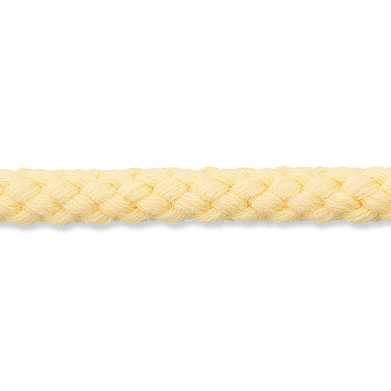 Baumwollkordel [Ø 7 mm] – vanillegelb,  image number 1