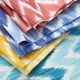 Beschichtete Baumwolle Ikat-Print – blau/weiss,  thumbnail number 5