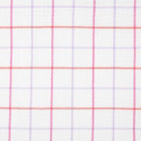 Musselin Karo &ndash; weiss, 