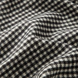 Doubleface Woll-Mix Pepita – schwarz/weiss, 