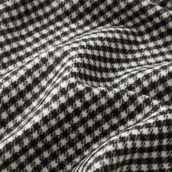 Doubleface Woll-Mix Pepita – schwarz/weiss, image number 2