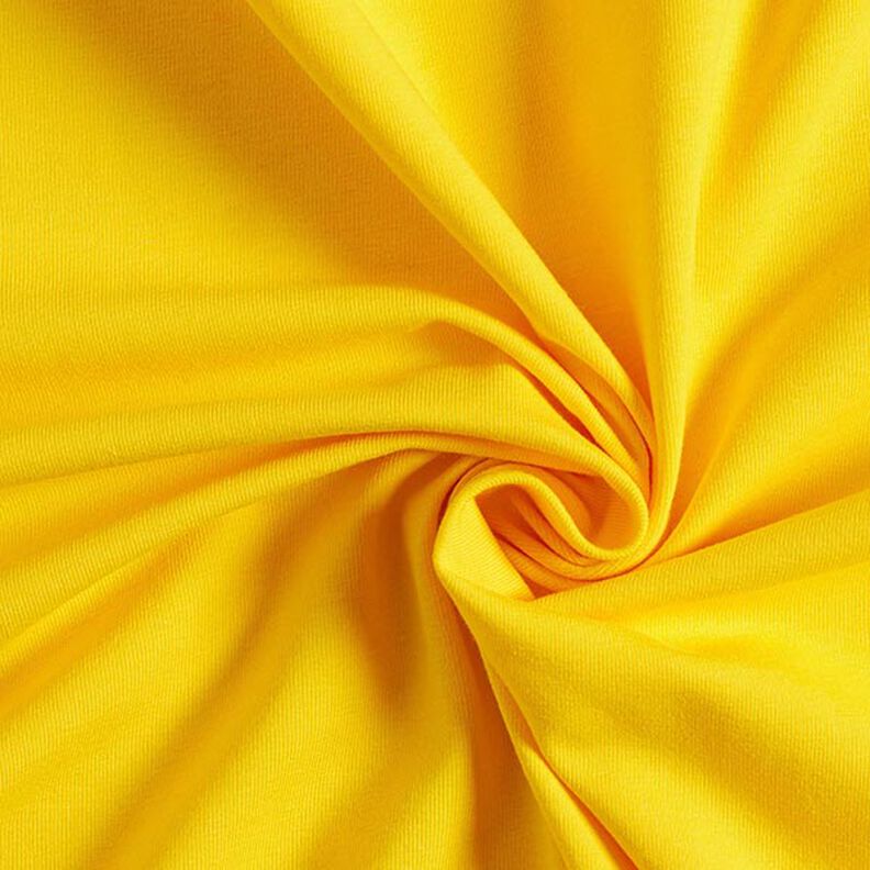 Baumwolljersey Medium Uni – sonnengelb,  image number 1